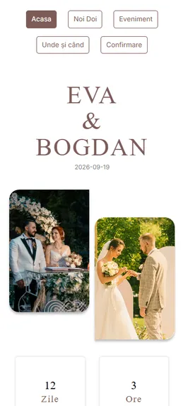 Model invitație digitală modernă pentru evenimente