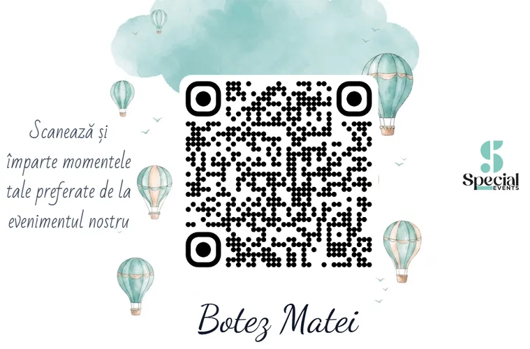 Model card QR Baloon